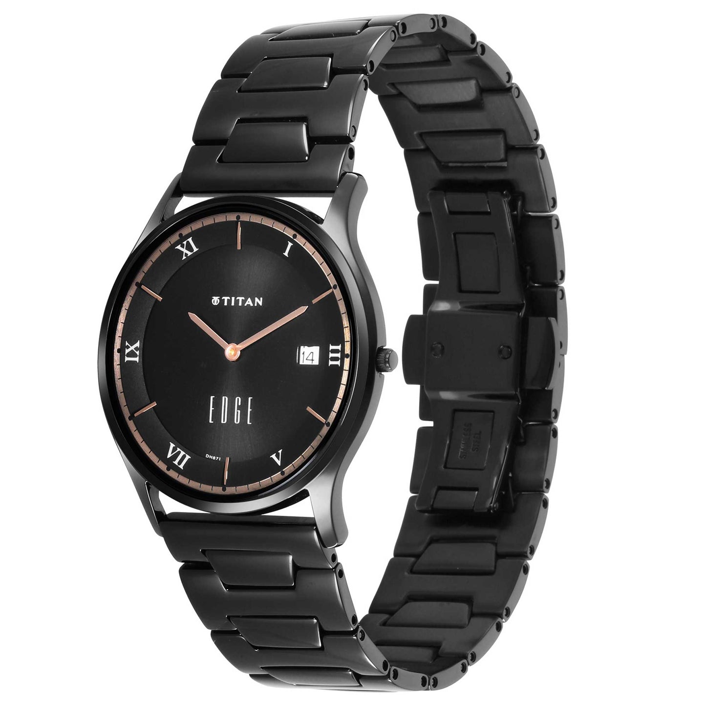 Titan Quartz Analog Black Dial Watch for Men