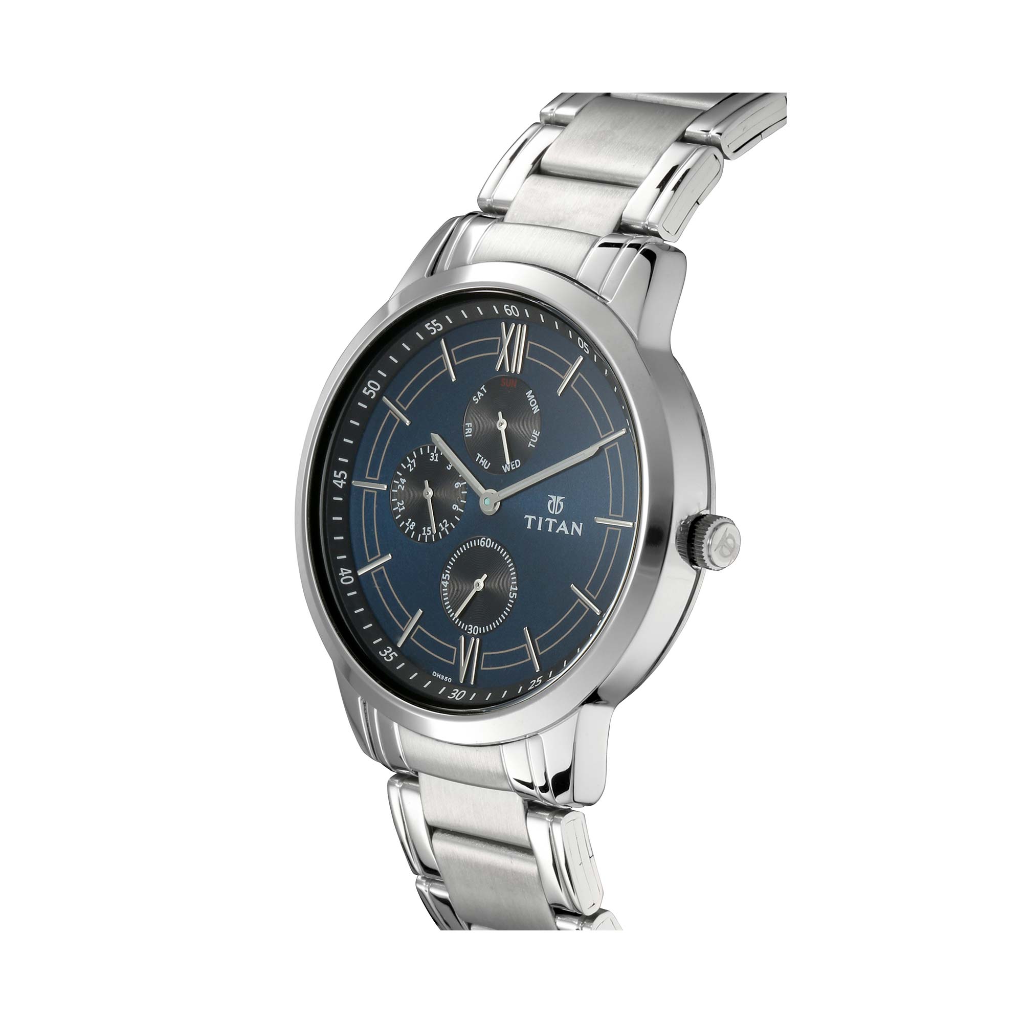 Buy Titan Workwear Blue Dial Multi Stainless Steel Strap watch for Men Titan Vietnam