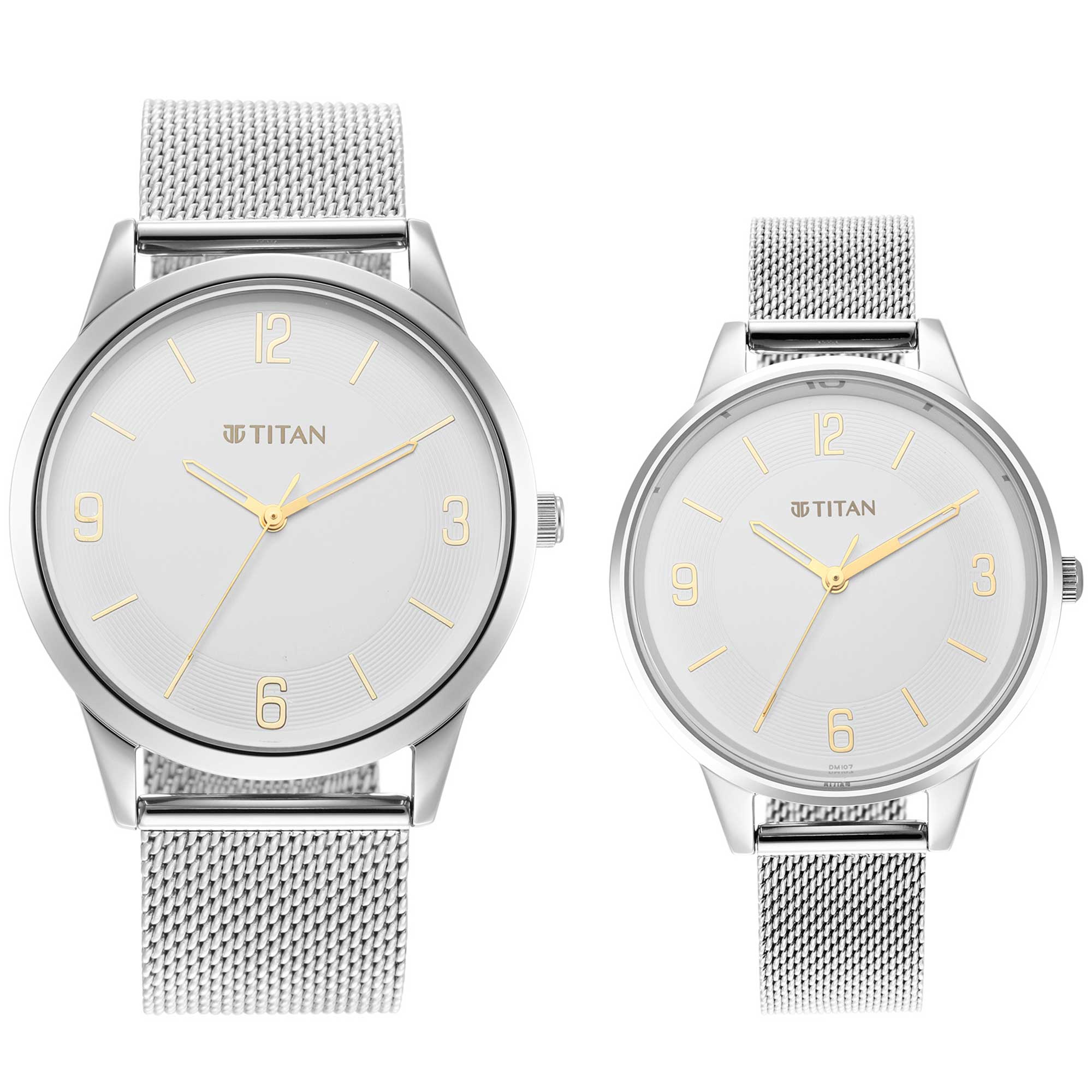 Titan watch couple set price sale