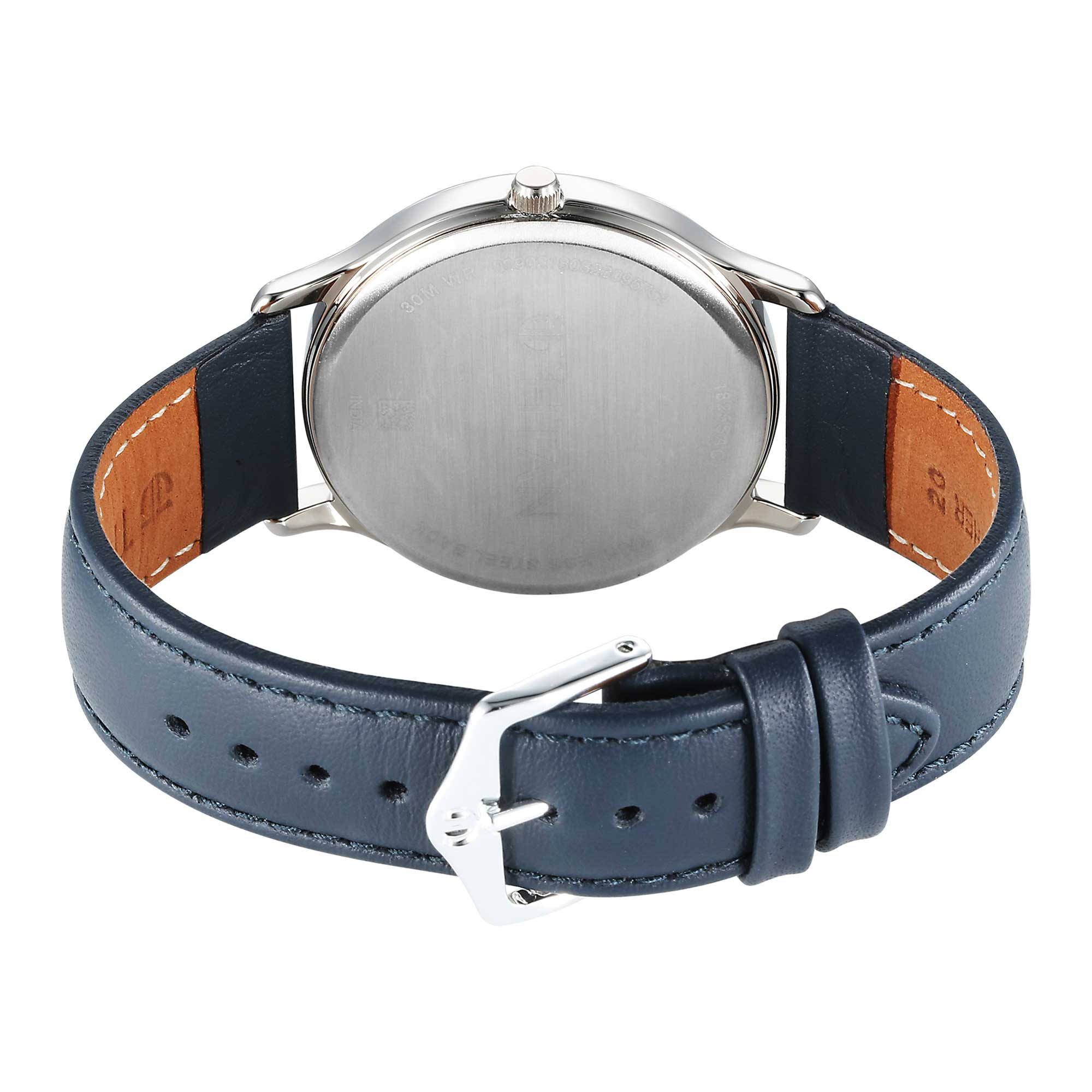 Titan Karishma Quartz Analog Blue Dial Leather Strap Watch for Men