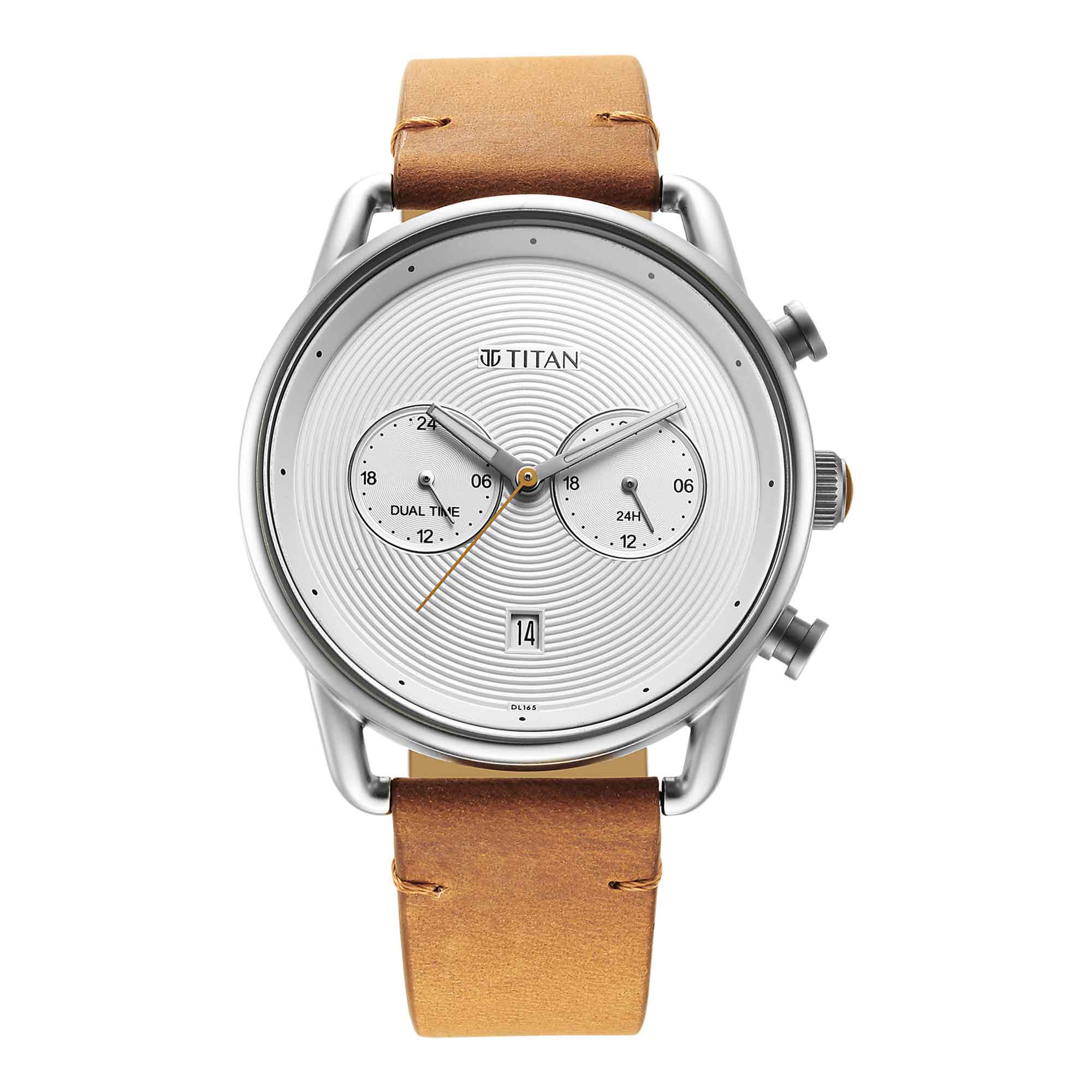 Titan Quartz Analog Leather Strap Watch for Men