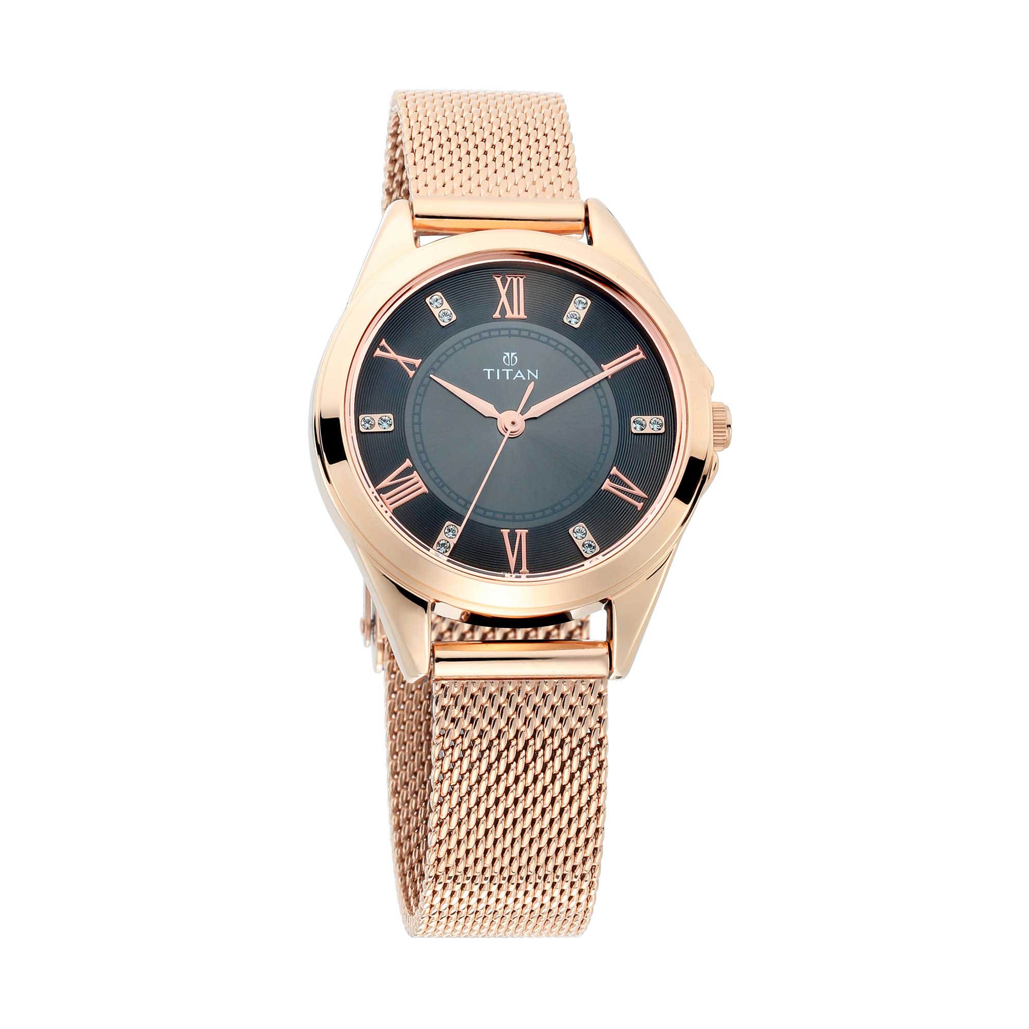 Titan Sparkle Anthracite Dial Analog Watch for Women