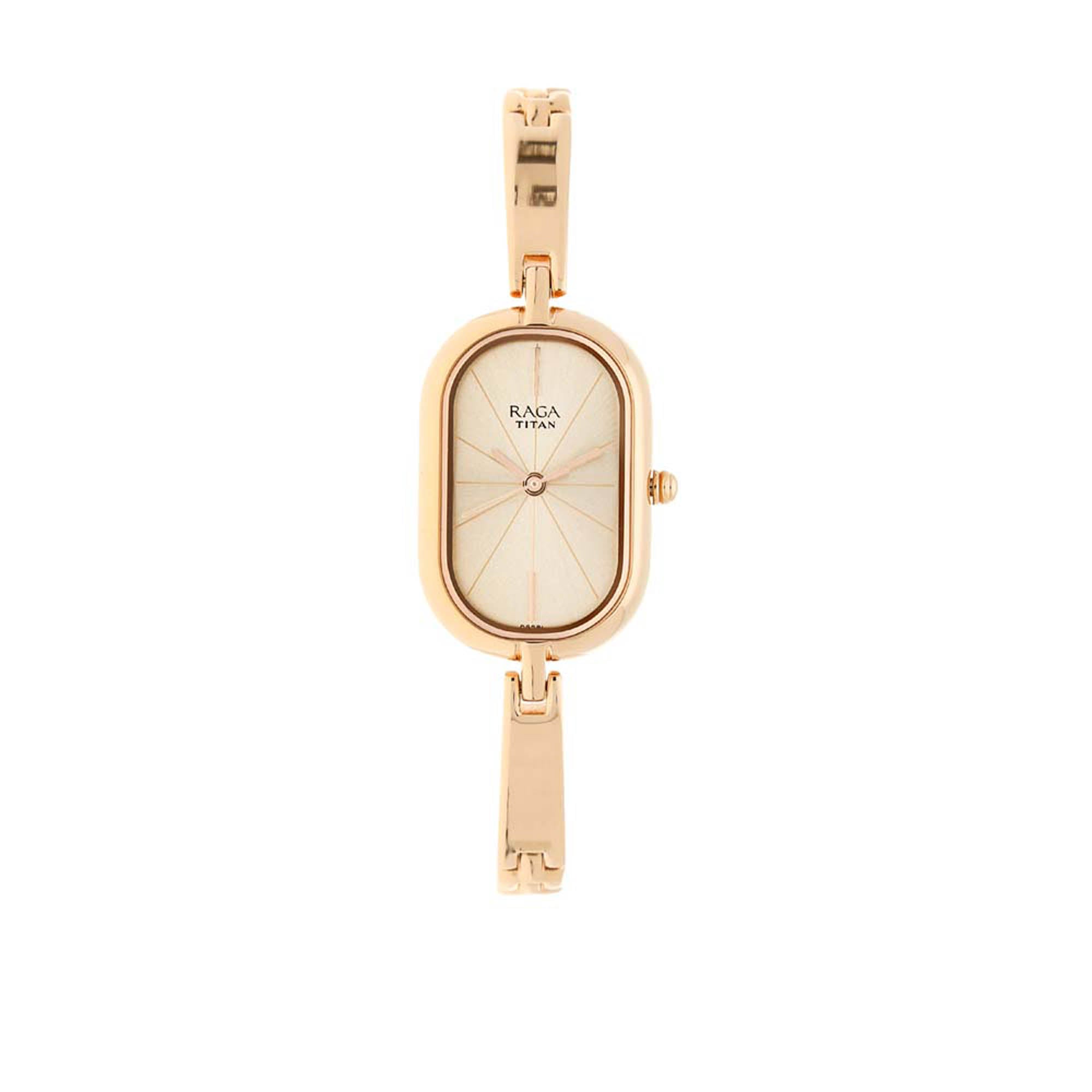 Titan Raga Viva Rose Gold Dial Women Watch With Metal Strap