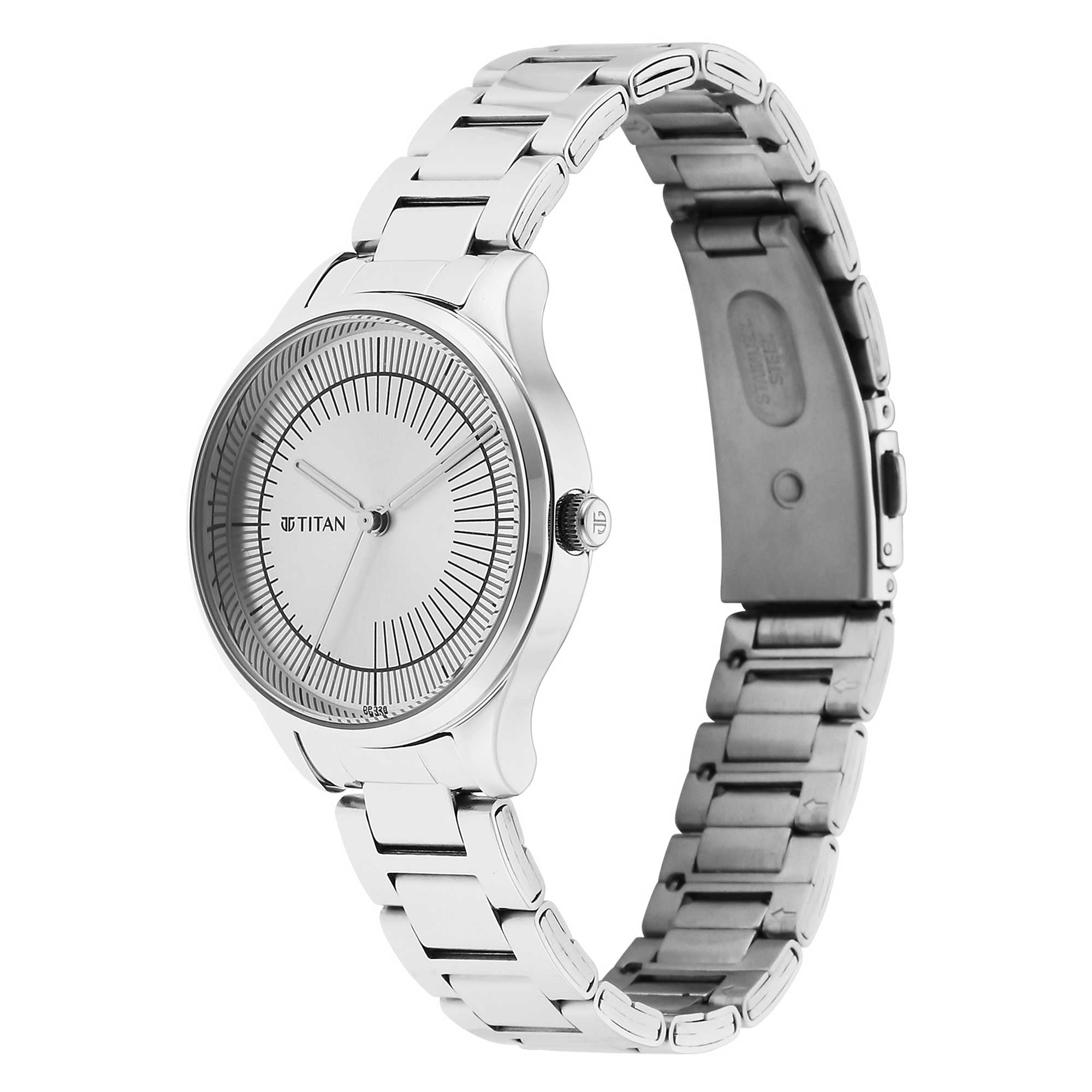 Titan Yin & Yang Silver Dial Analog Stainless steel Strap Watch for Women