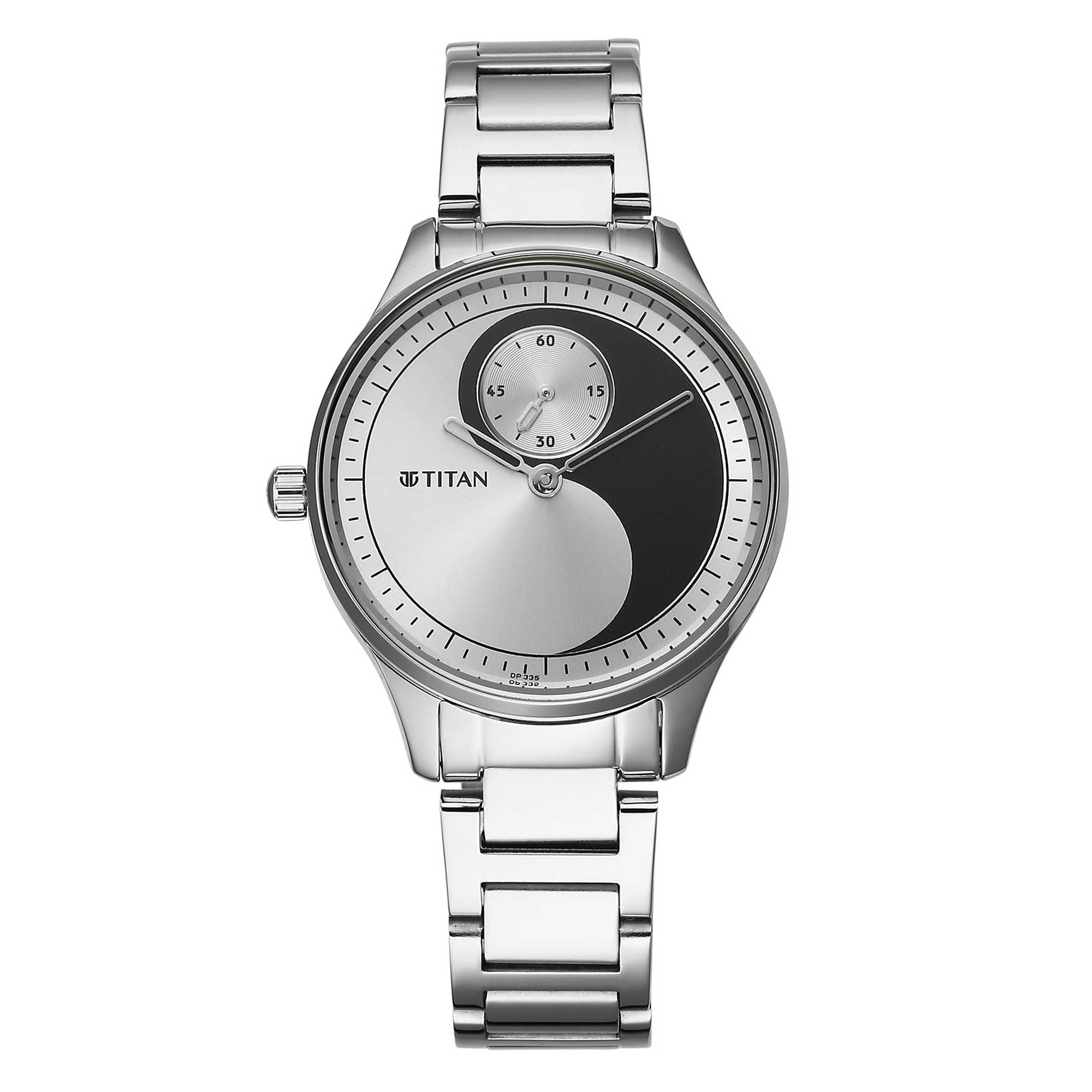 Titan Yin & Yang Black Dial Analog Stainless steel Strap Watch for Women