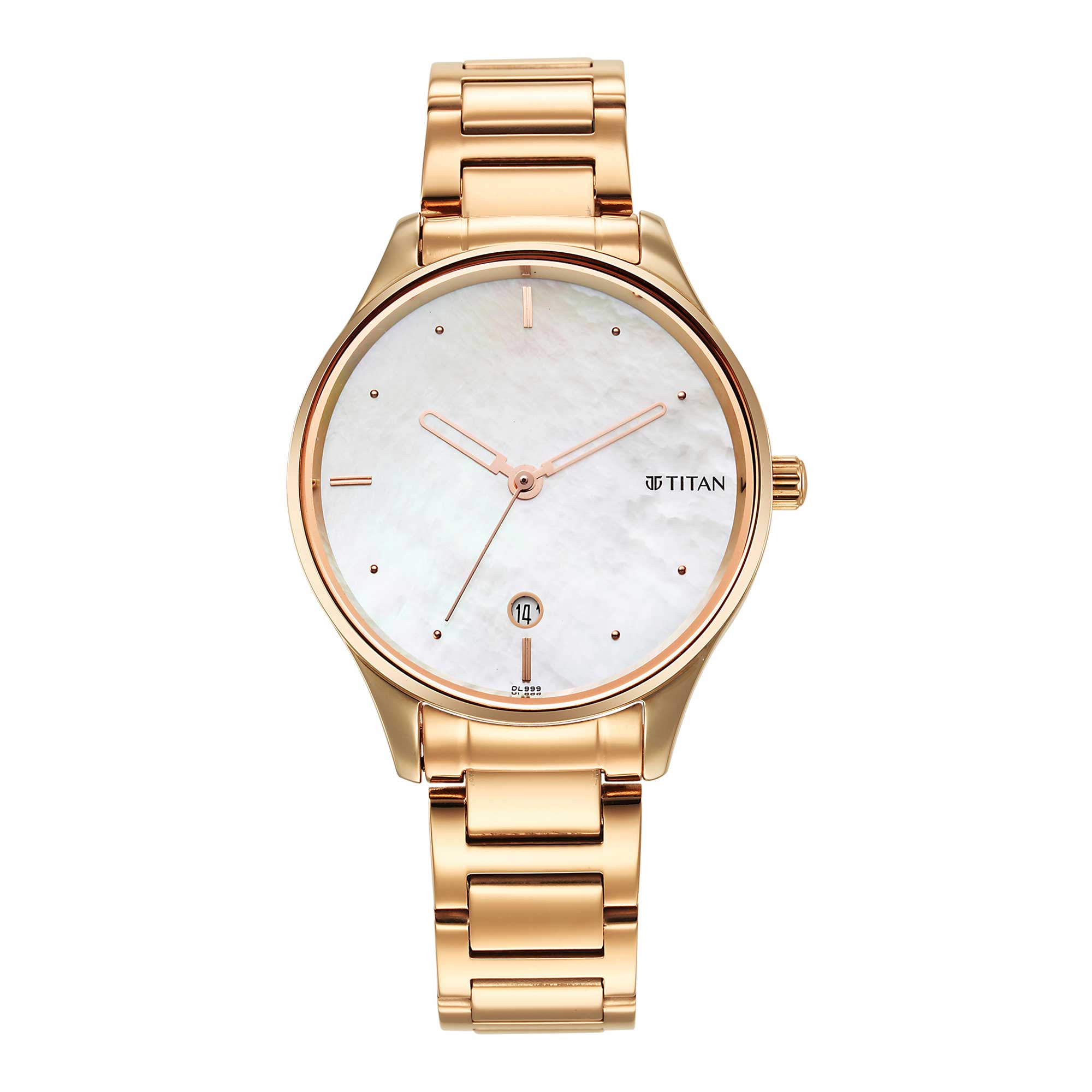 Titan Pastel Dreams White Mother Of Pearl Dial Analog Metal Strap watch for Women