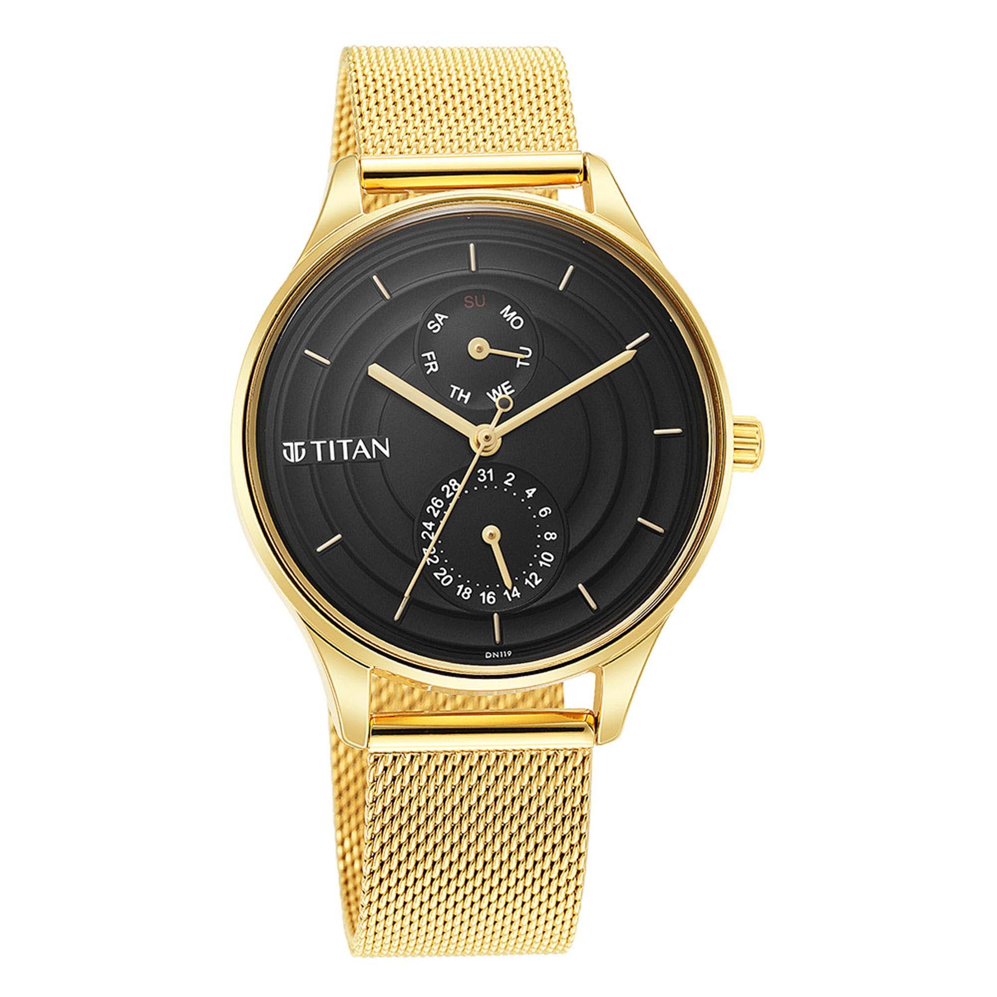 Titan Neo Workdays Black Dial Multi Stainless Steel Strap watch for Women