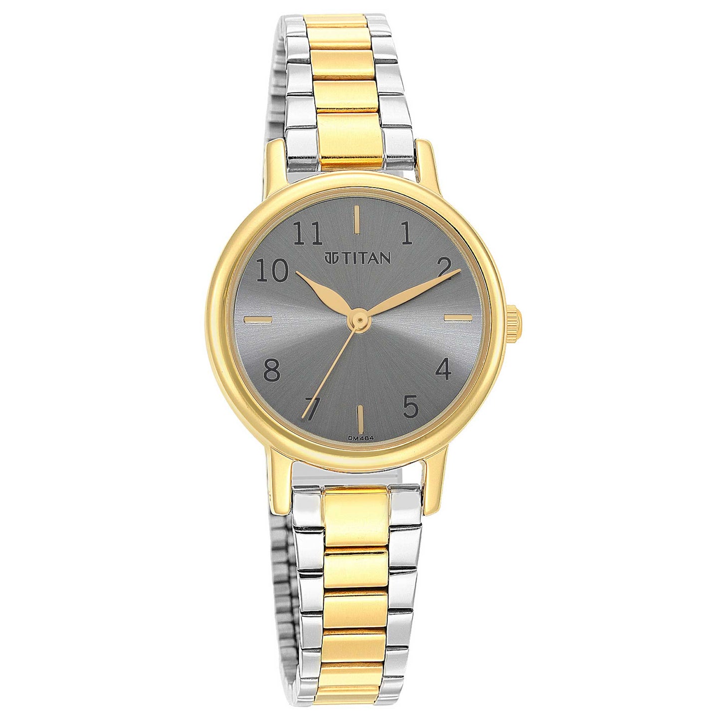 Titan Karishma Grey Dial Analog Stainless Steel Strap watch for Women