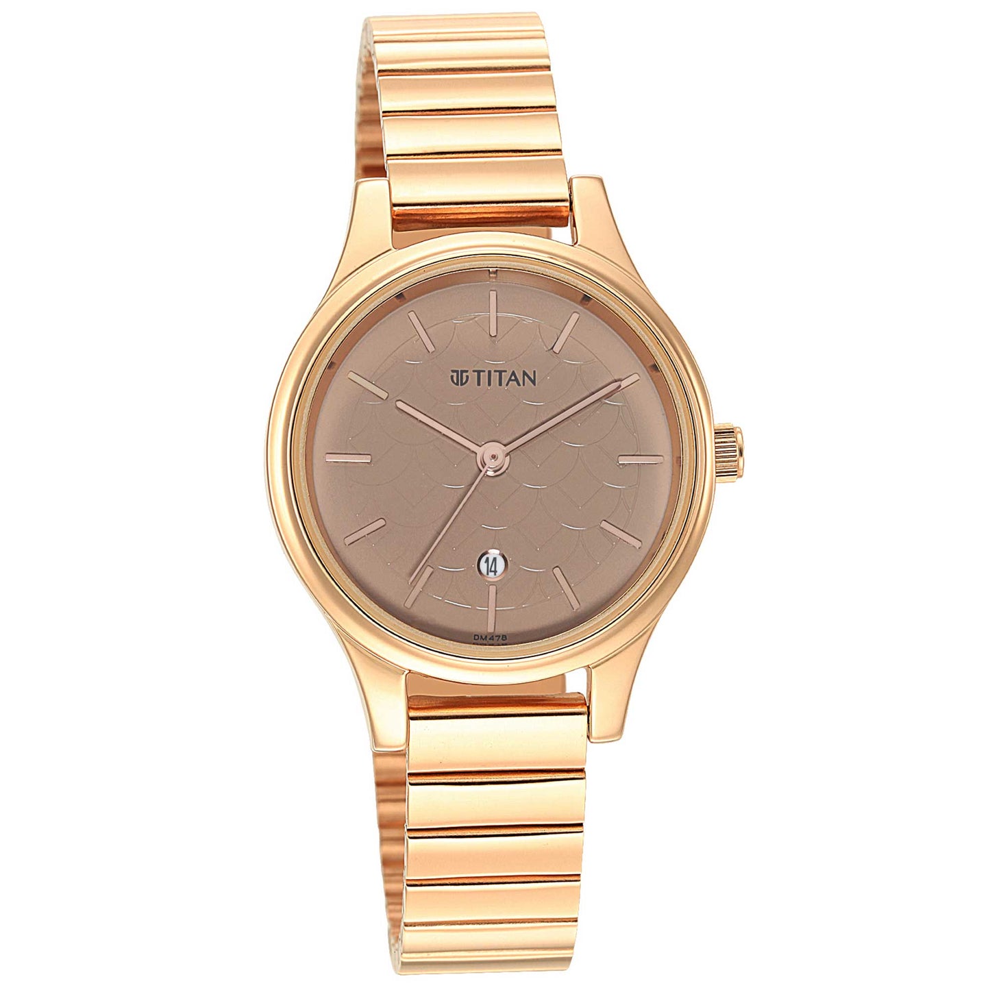 Women Karishma Brown Dial Metal Strap Watch