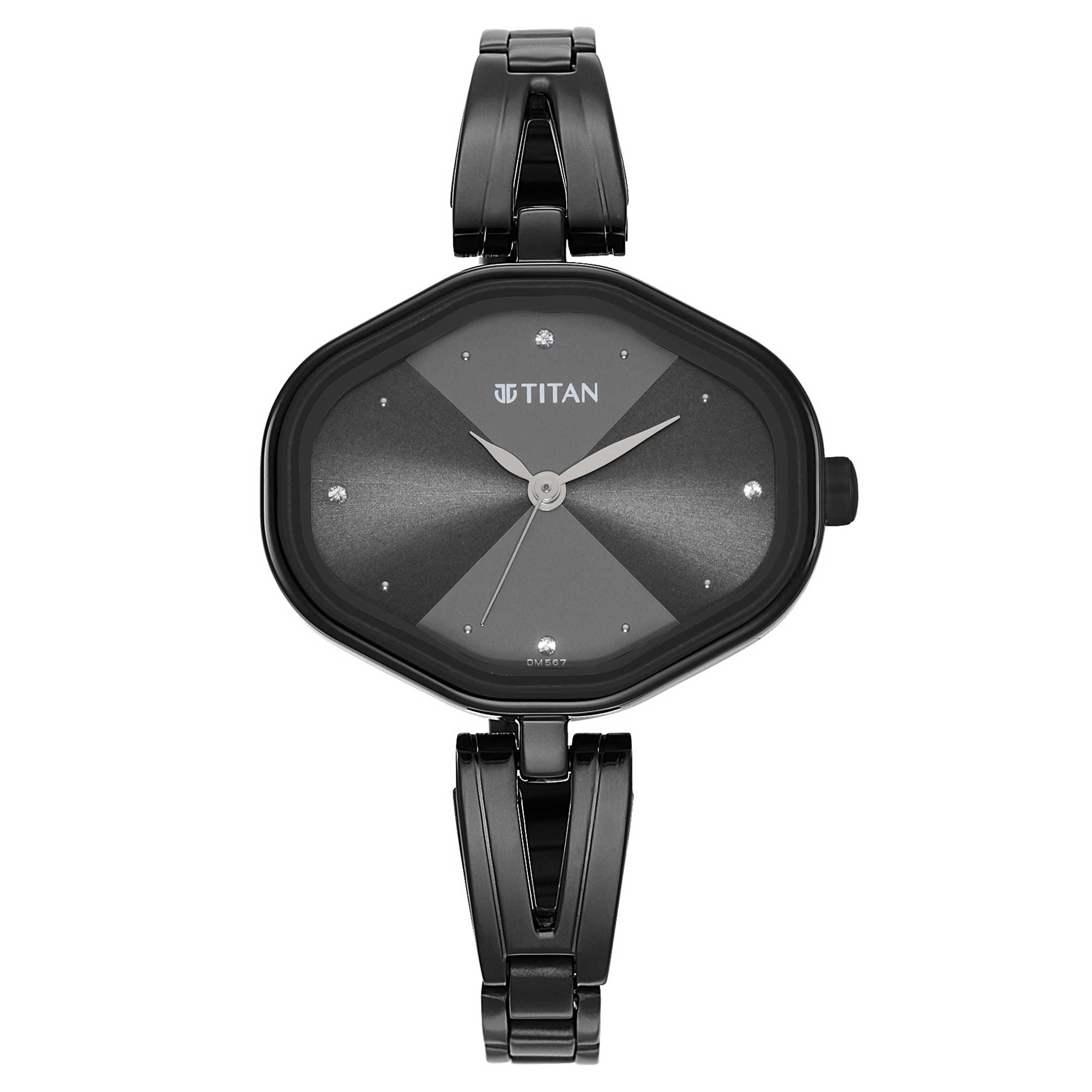 Women Karishma Black Dial Metal Strap Watch