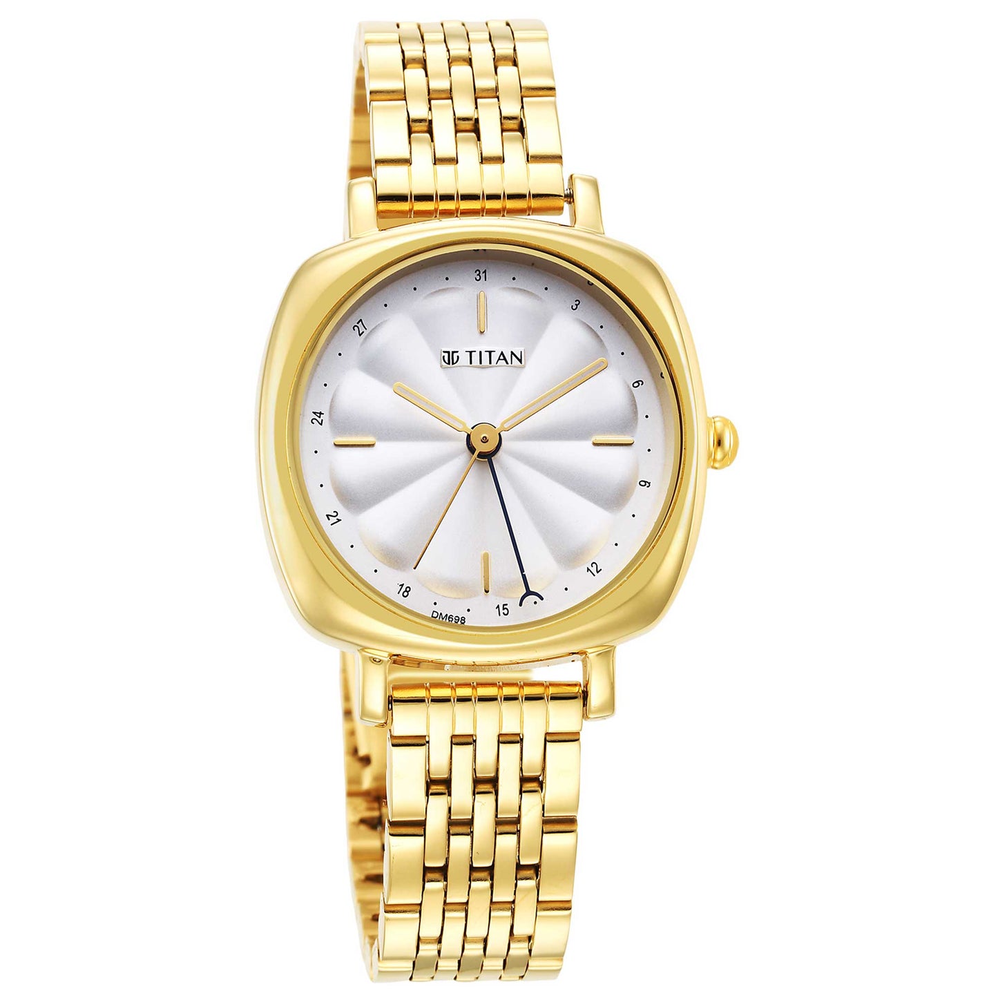 Titan Neo Silver Dial Analog Stainless Steel Strap Watch for Women