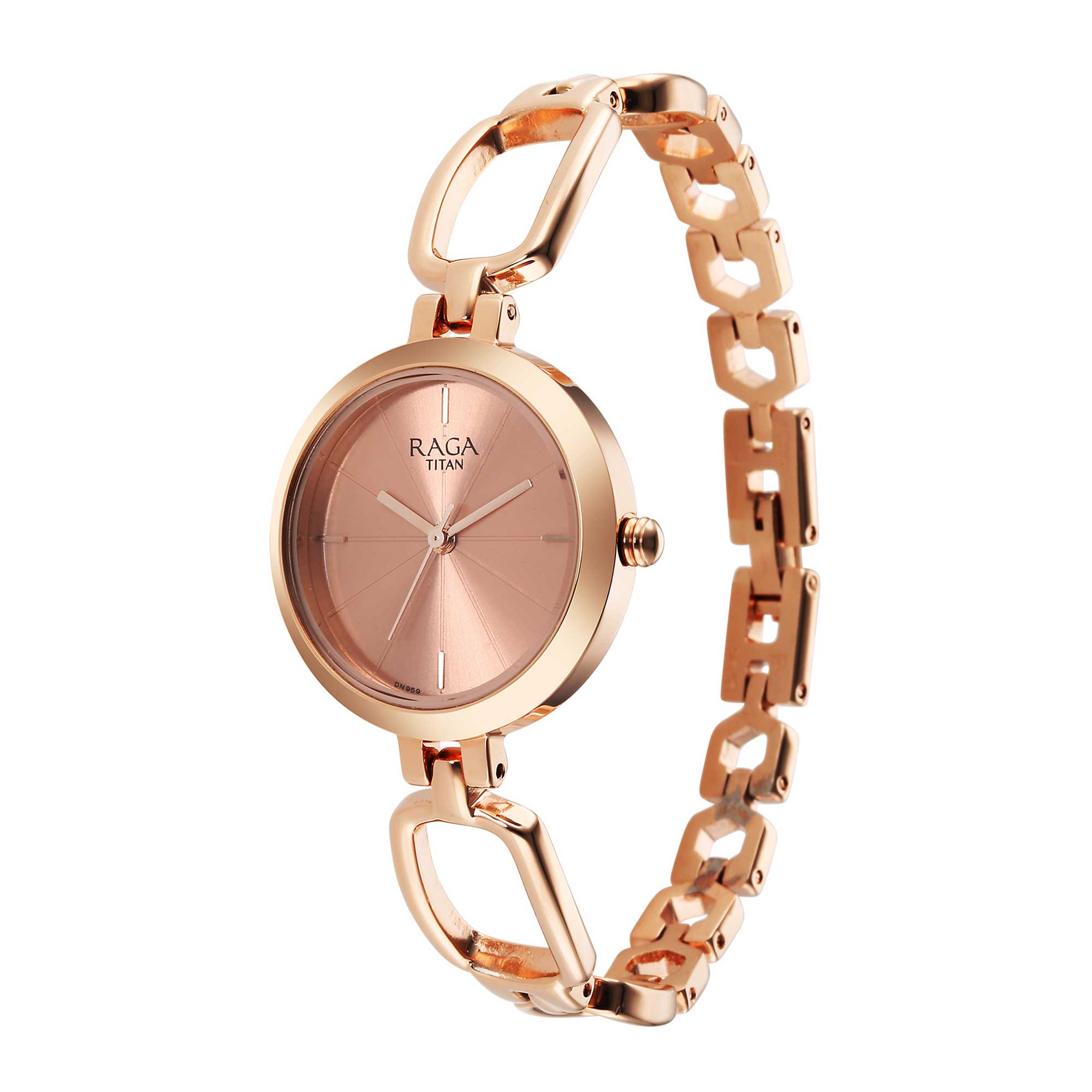 Titan Raga Rose Gold Dial Watch for Women