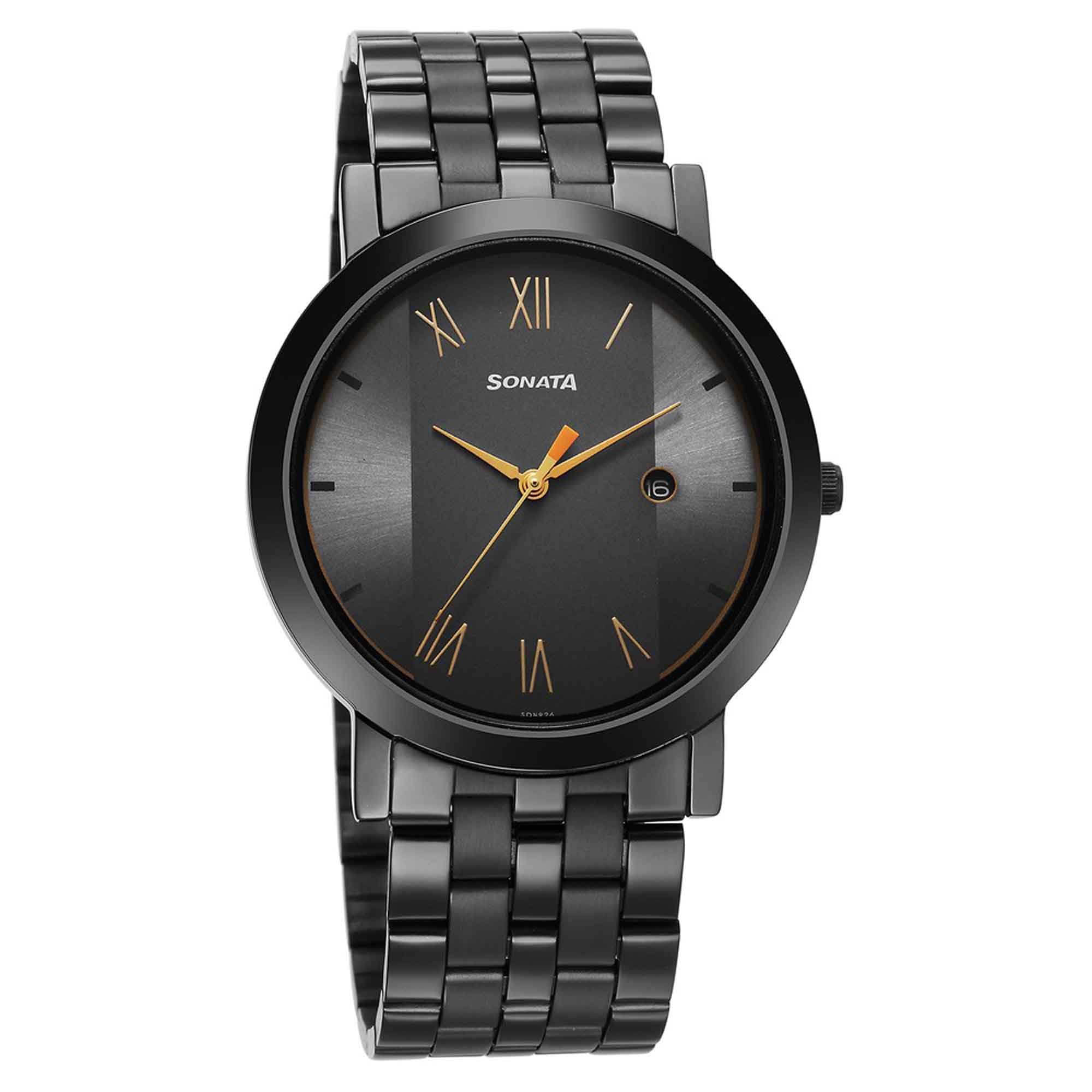 Sonata Utsav Grey Dial Watch for Men