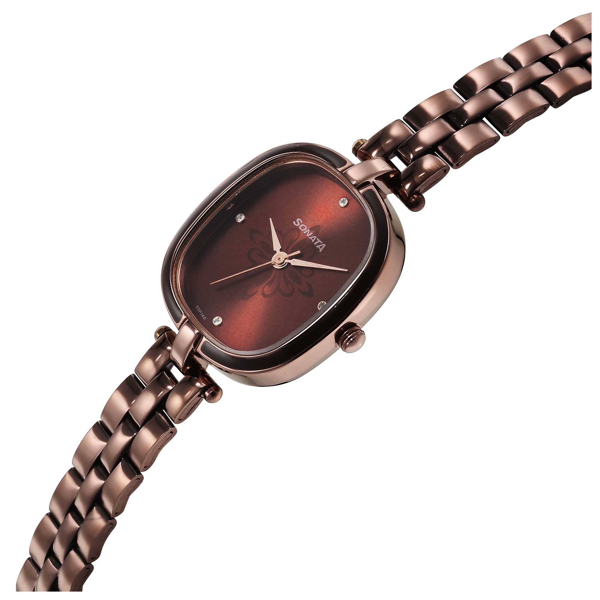 Sonata Utsav Brown Dial Watch for Women